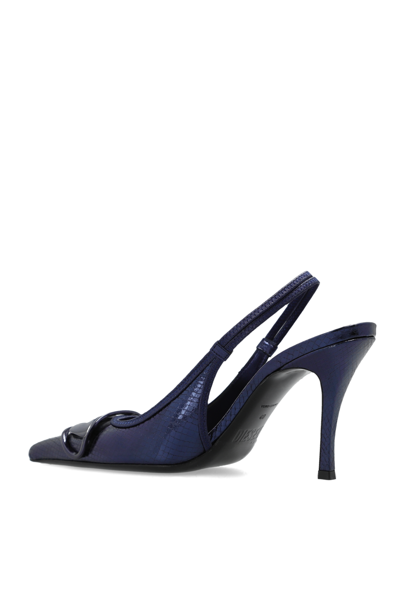 Navy blue hot sale slingback pumps